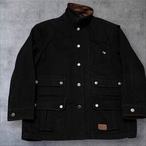 Vintage Ralph Lauren Jeans Co. Women’s Black Chore Twill Lined Barn Jacket Large